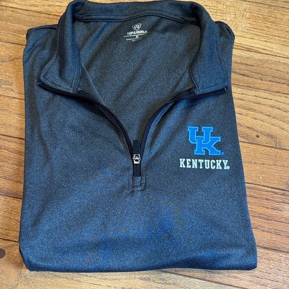 Top of the World Gray Zip Up Sweater for University of Kentucky UK - Picture 1 of 2